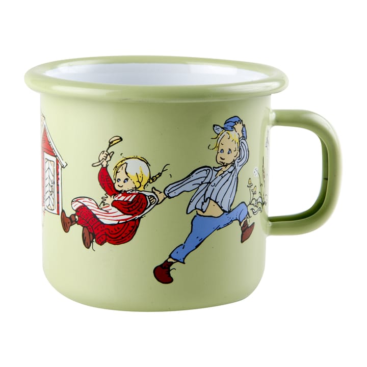 Tasse en émail Emil & Ida 2,5 dl - Vert - Muurla