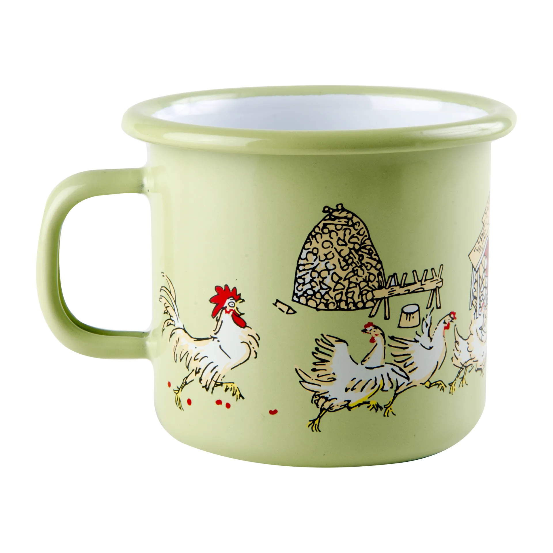Tasse en émail Emil & Ida 2,5 dl, Vert Muurla