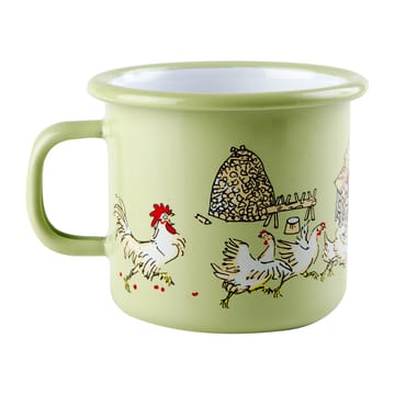 Tasse en émail Emil & Ida 2,5 dl - Vert - Muurla