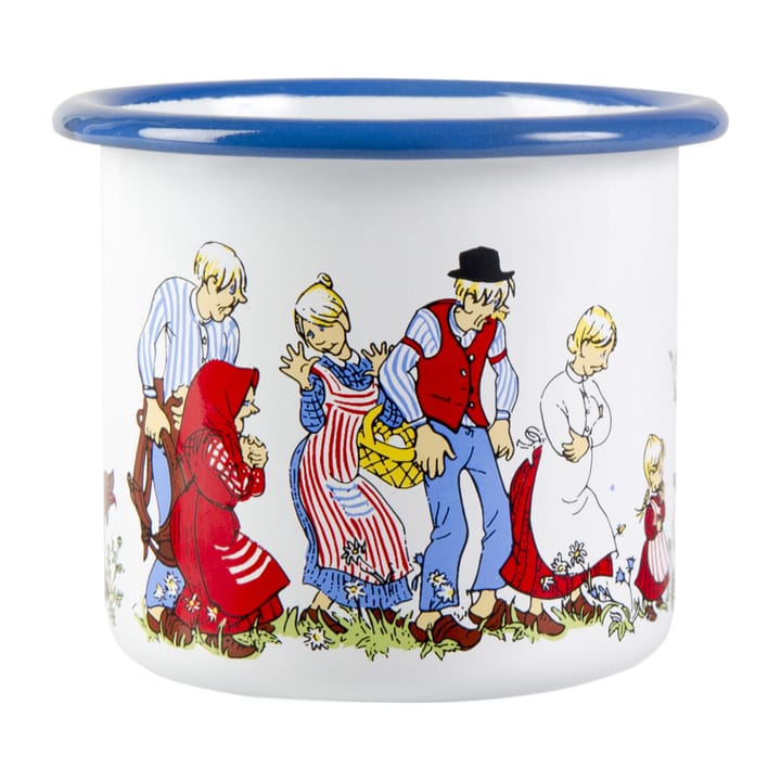 Tasse en émail Emil la famille 2,5 dl - Blanc - Muurla