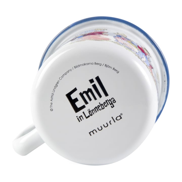 Tasse en émail Emil la famille 2,5 dl, Blanc Muurla