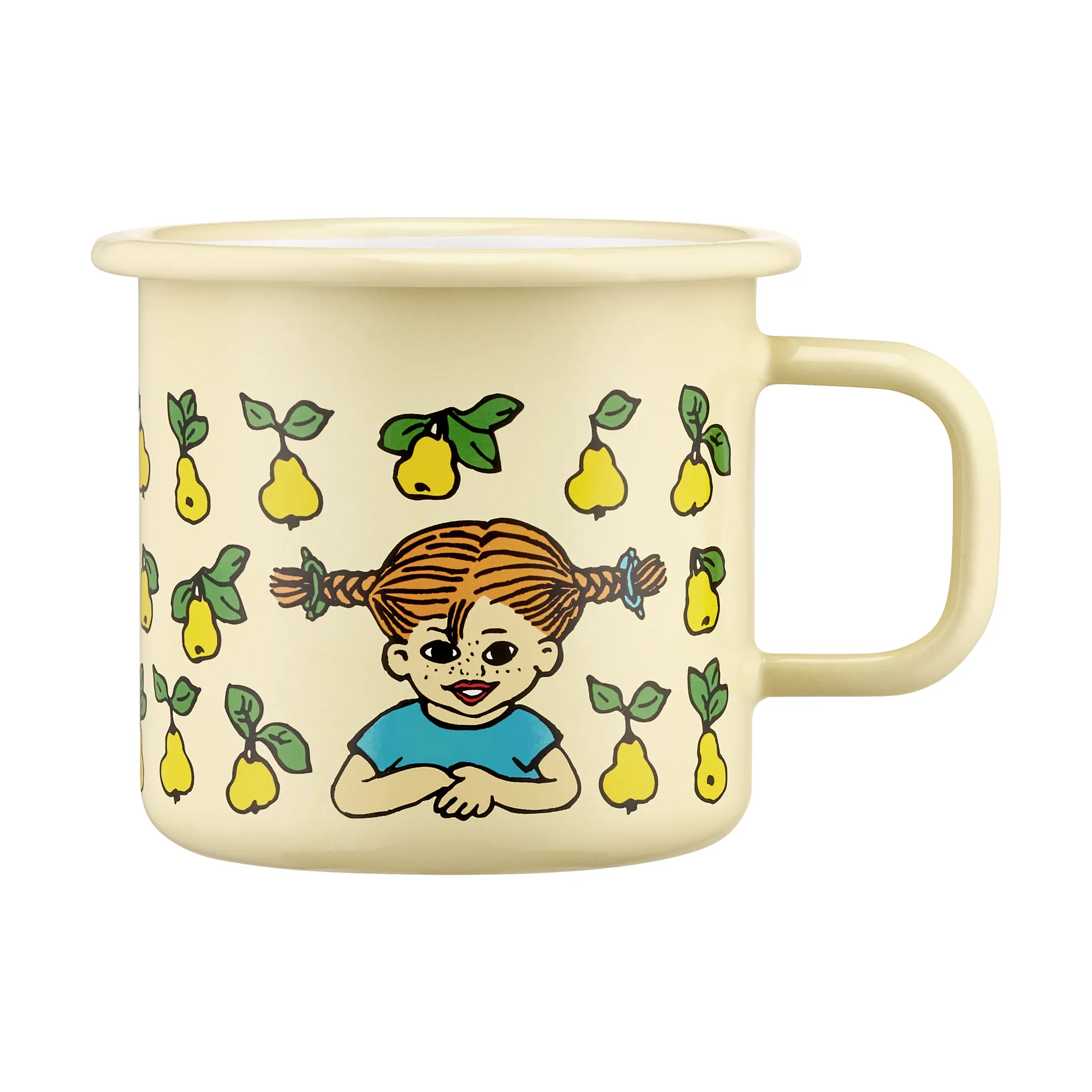 Tasse en émail Fifi Brindacier 3,7 dl, Fruits Muurla