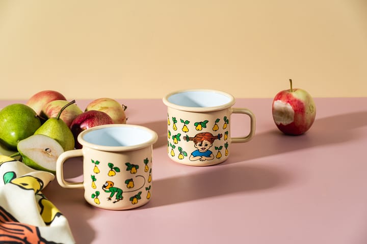 Tasse en émail Fifi Brindacier 3,7 dl, Fruits Muurla