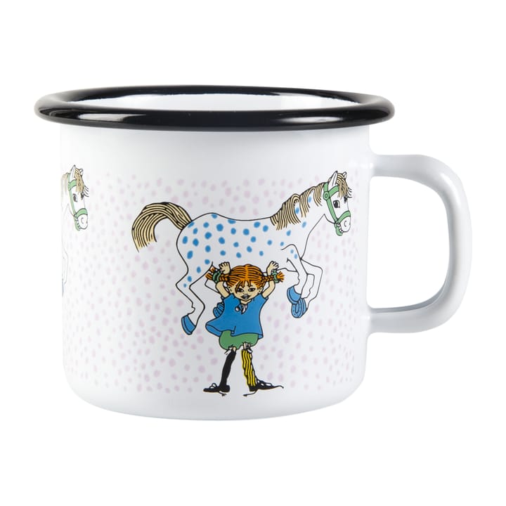 Tasse en émail Fifi et le cheval 2,5 dl - Blanc - Muurla