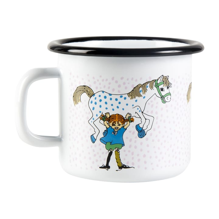 Tasse en émail Fifi et le cheval 2,5 dl - Blanc - Muurla