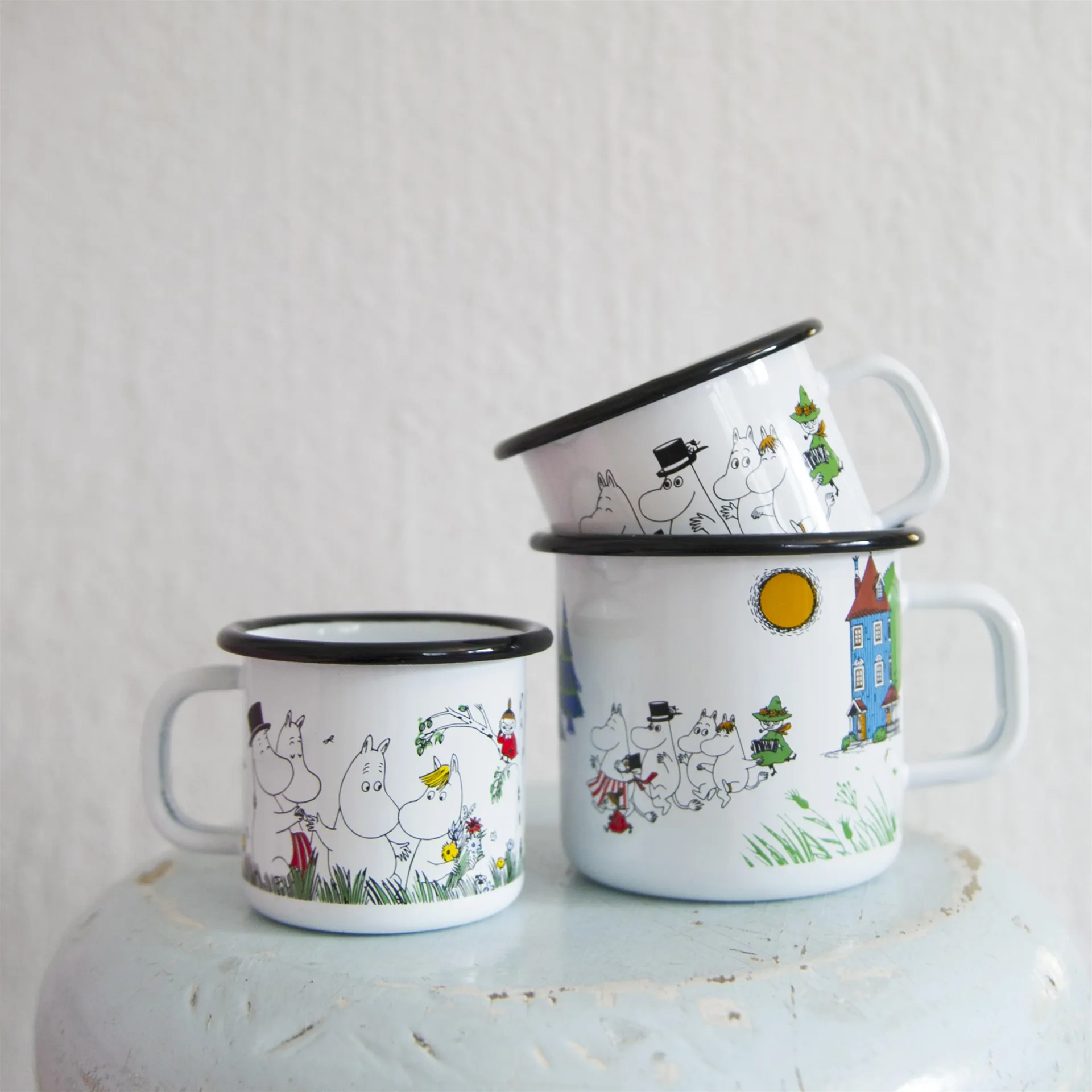 Tasse en émail Moomindalen, 2,5 dl Muurla