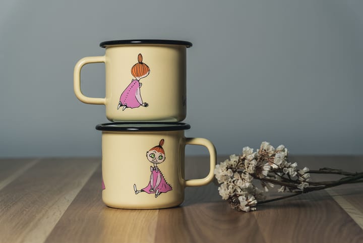 Tasse en émail Mymble Retro 37 cl, Yellow Muurla