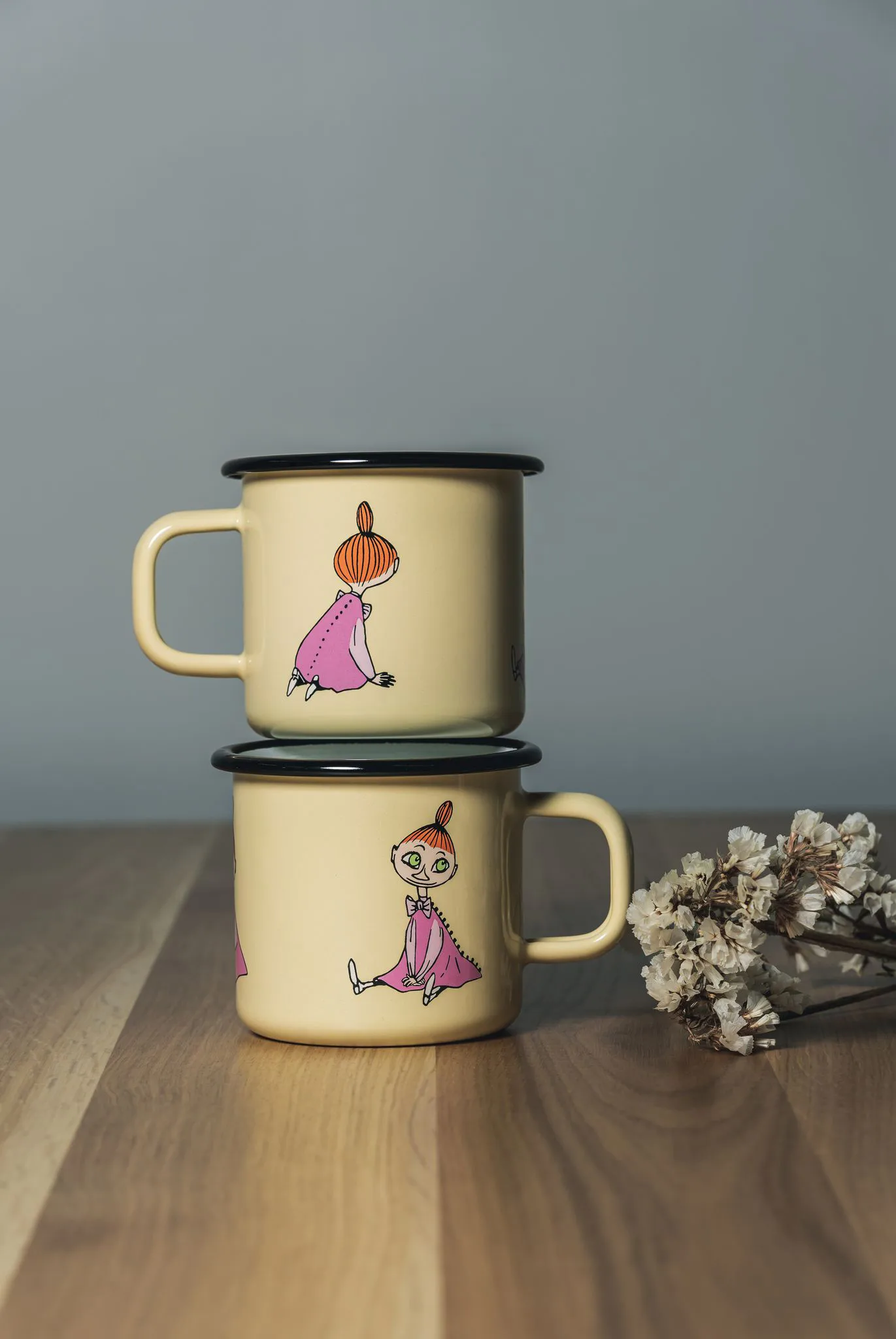 Tasse en émail Mymble Retro 37 cl, Yellow Muurla