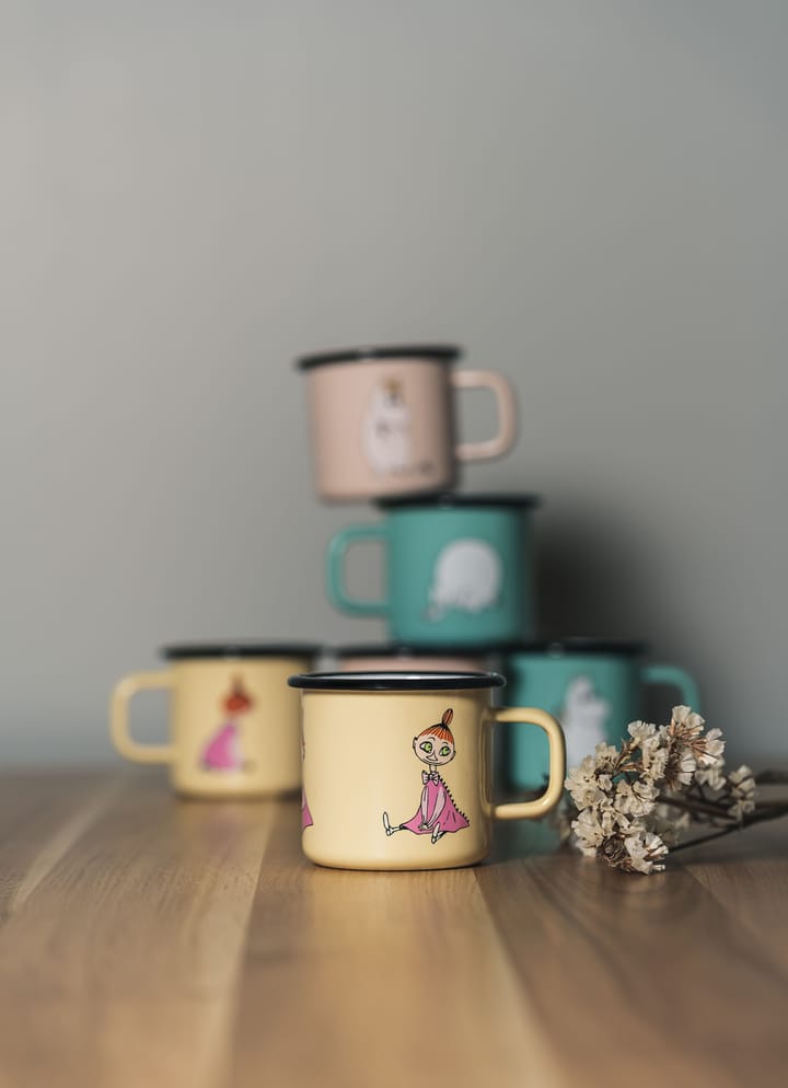 Tasse en émail Mymble Retro 37 cl, Yellow Muurla