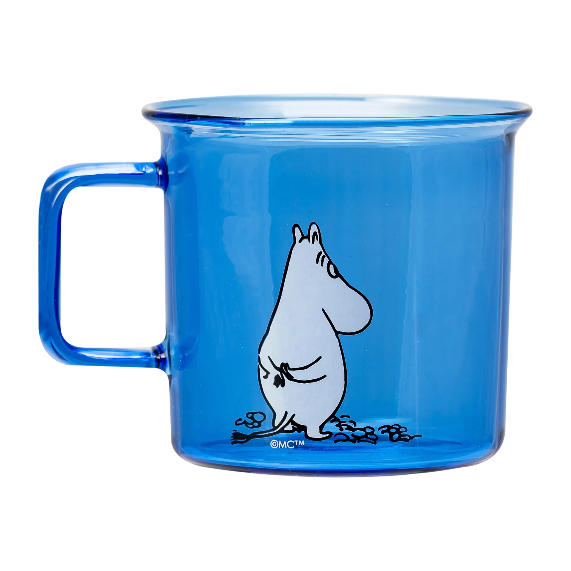 Tasse en verre Moomin 35 cl, Bleu Muurla
