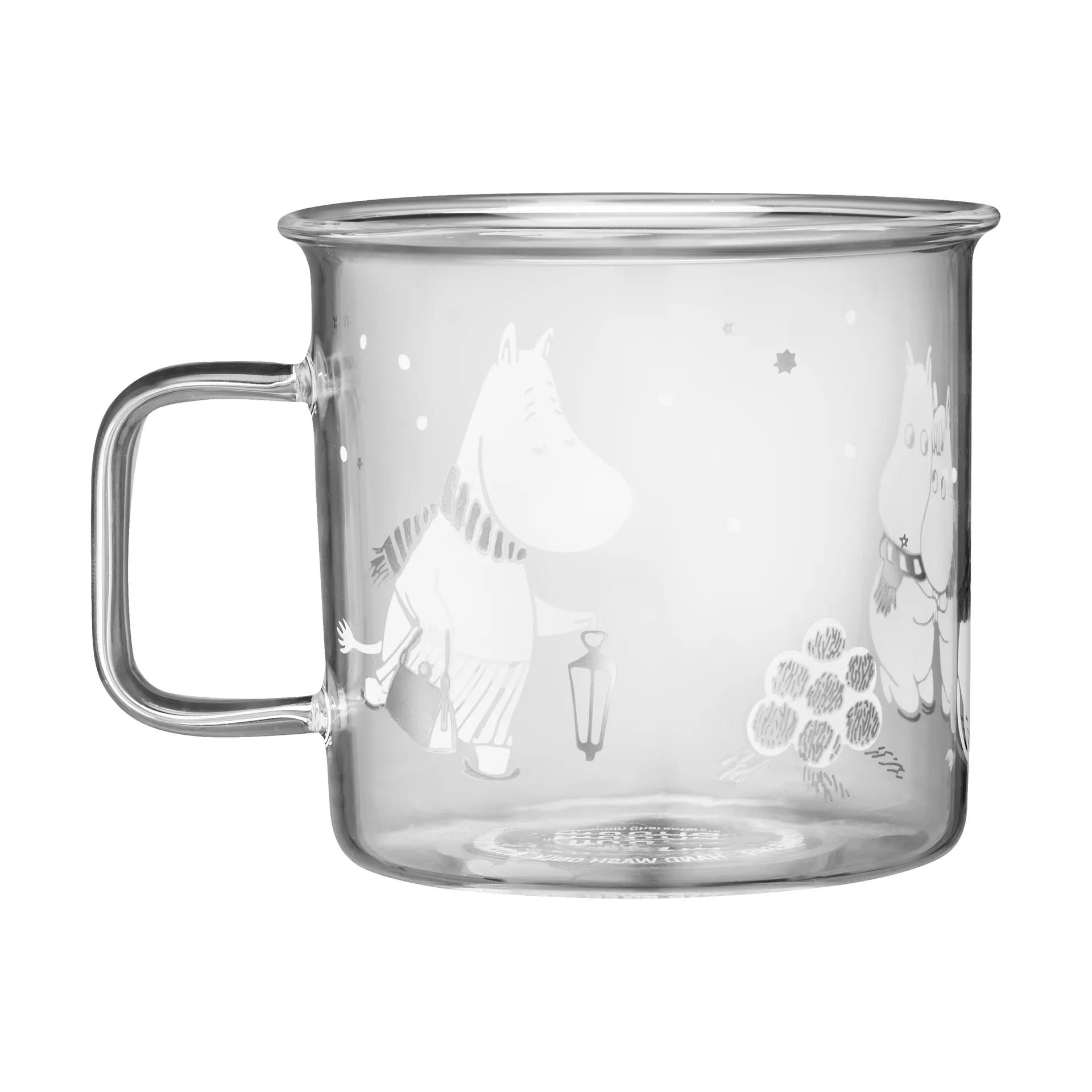 Tasse en verre Moomin 35 cl, Laissez-neiger Muurla