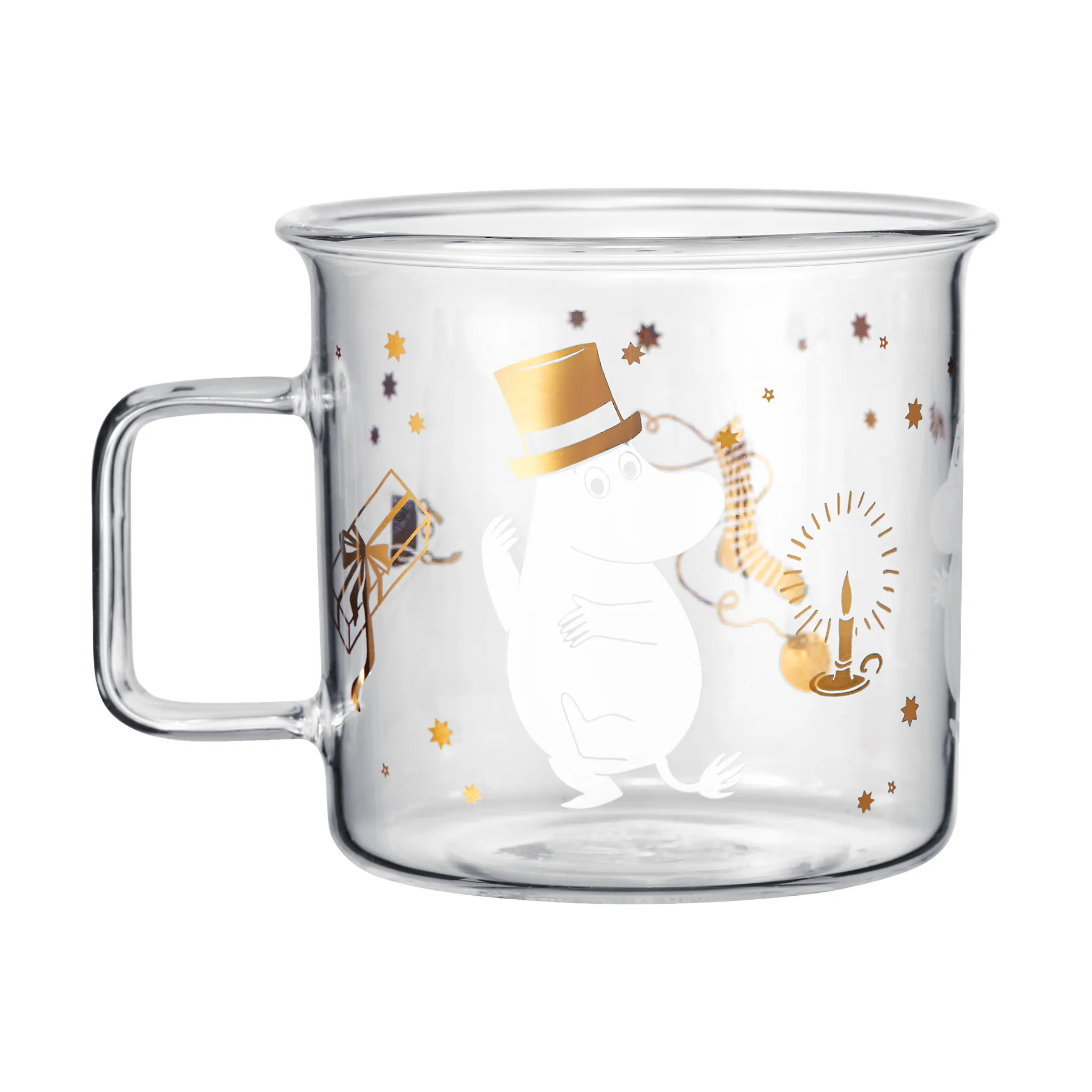 Tasse en verre Moomin 35 cl, Sparkling stars Muurla