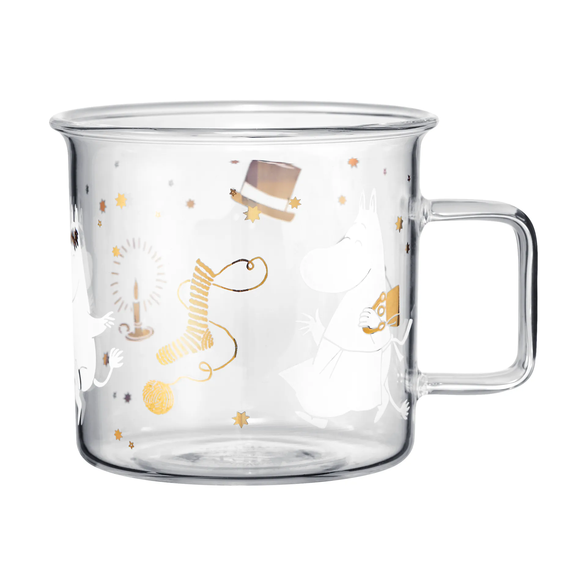 Tasse en verre Moomin 35 cl, Sparkling stars Muurla