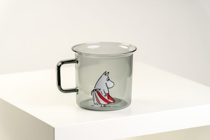 Mug en verre transparent borosilicate gris Muurla - La déco 2B