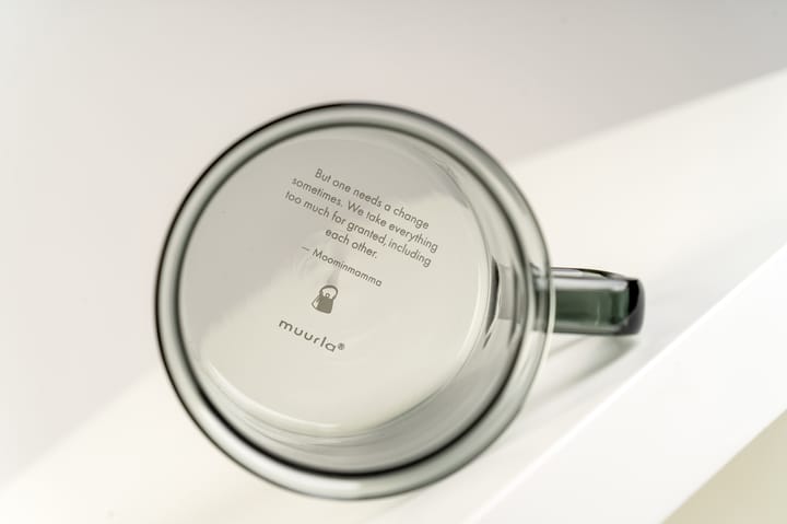 Mug en verre transparent borosilicate gris Muurla - La déco 2B