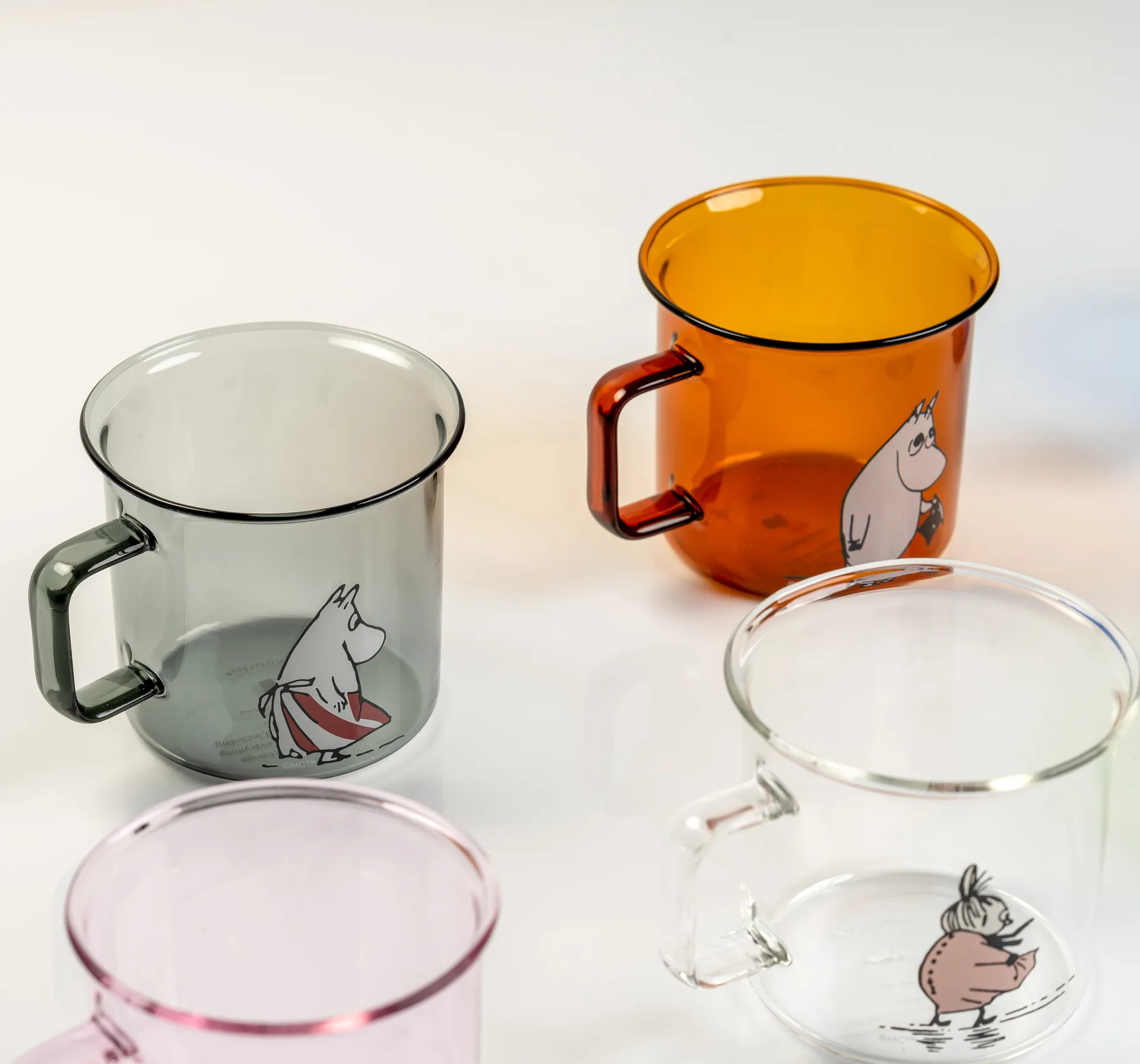 Tasse en verre Moominpappa 35 cl, Amber Muurla