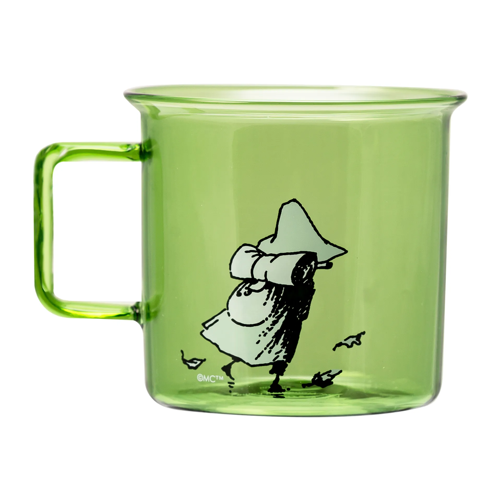 Tasse en verre Snufkin 35 cl, Vert Muurla