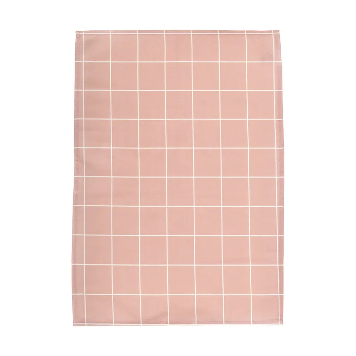 Torchon de cuisine Checks & Stripes - Pink, 50x65 cm - Muurla