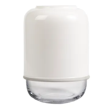 Vase ajustable Capsule 18-28cm - Blanc-transparent - Muurla