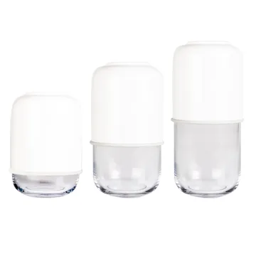 Vase ajustable Capsule 18-28cm - Blanc-transparent - Muurla