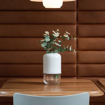 Vase ajustable Capsule 18-28cm - Blanc-transparent - Muurla