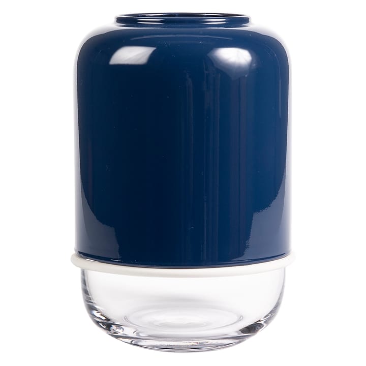 Vase ajustable Capsule 18-28cm - Bleu foncé-transparent - Muurla