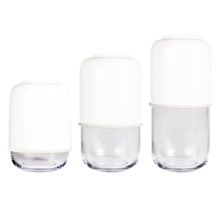 Vase ajustable Capsule 18-28cm, Violet-transparent Muurla