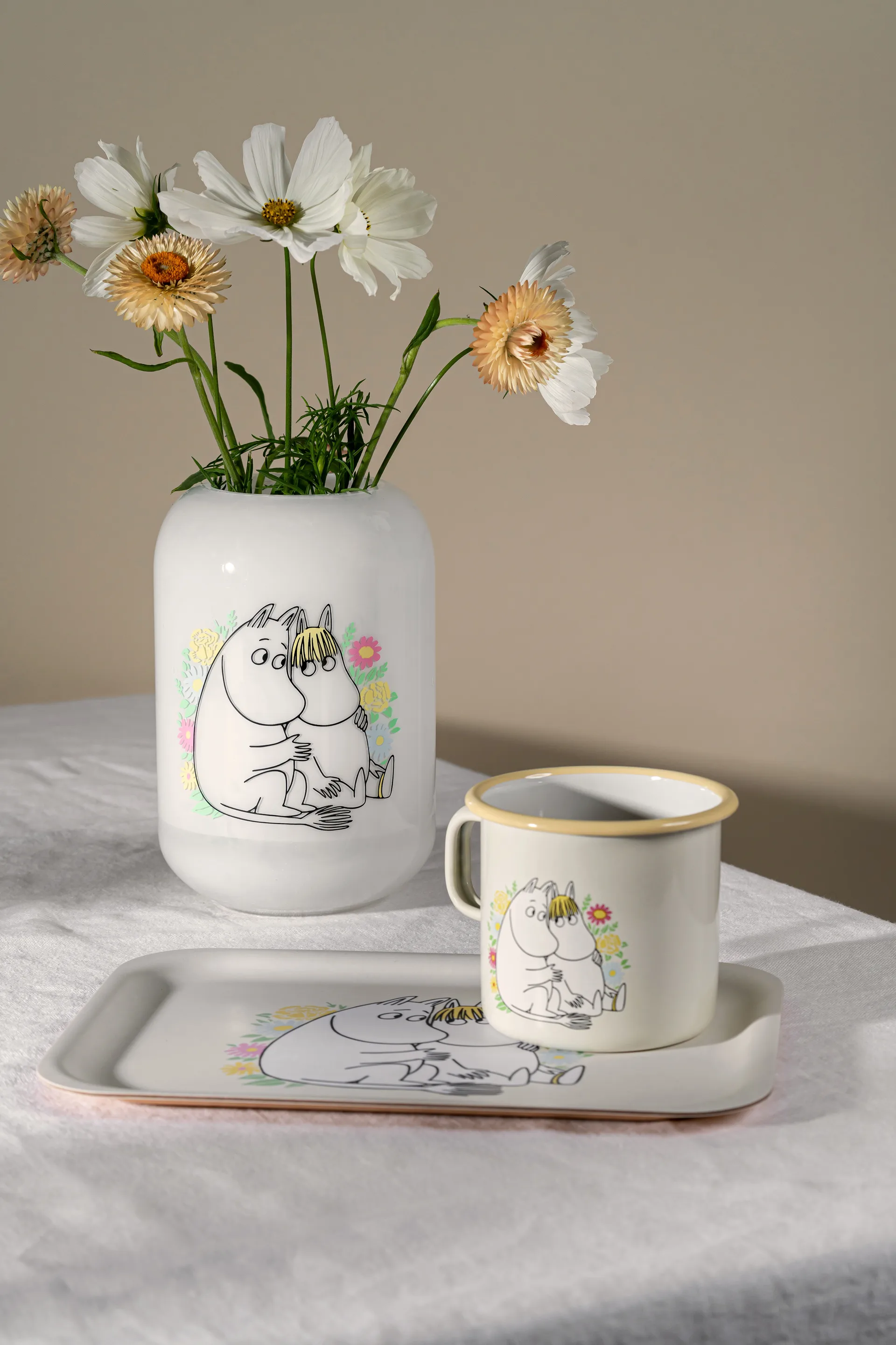 Vase Moomin 19 cm, Flowers Muurla