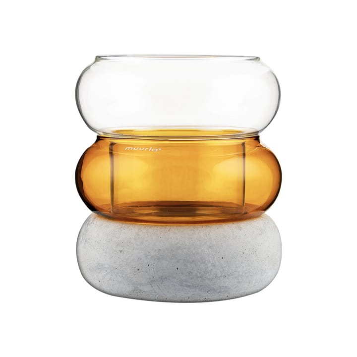 Vase/Photophore Bagel 12 cm - Amber - Muurla