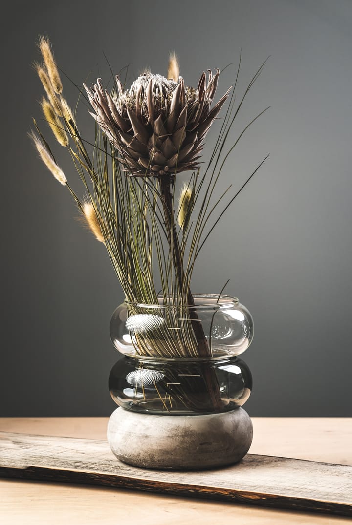 Vase/Photophore Bagel 22 cm - Gris - Muurla