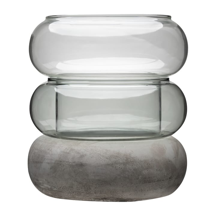 Vase/Photophore Bagel 22 cm - Gris - Muurla