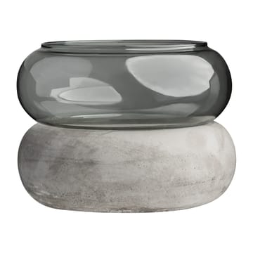 Vase/Photophore Bagel 22 cm - Gris - Muurla