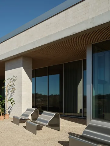 Banc Dream View - Acier brossé, 100 cm - Muuto