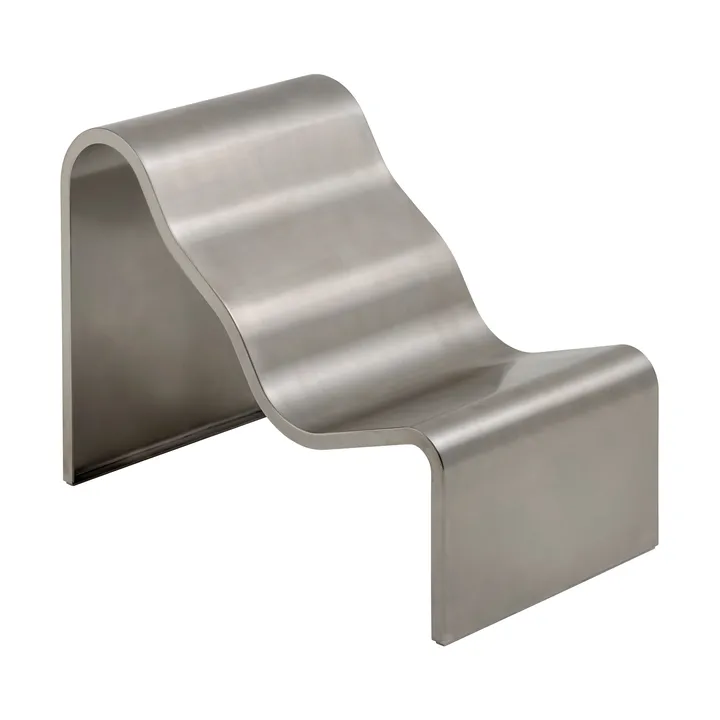 Banc Dream View - Acier brossé, 60 cm - Muuto