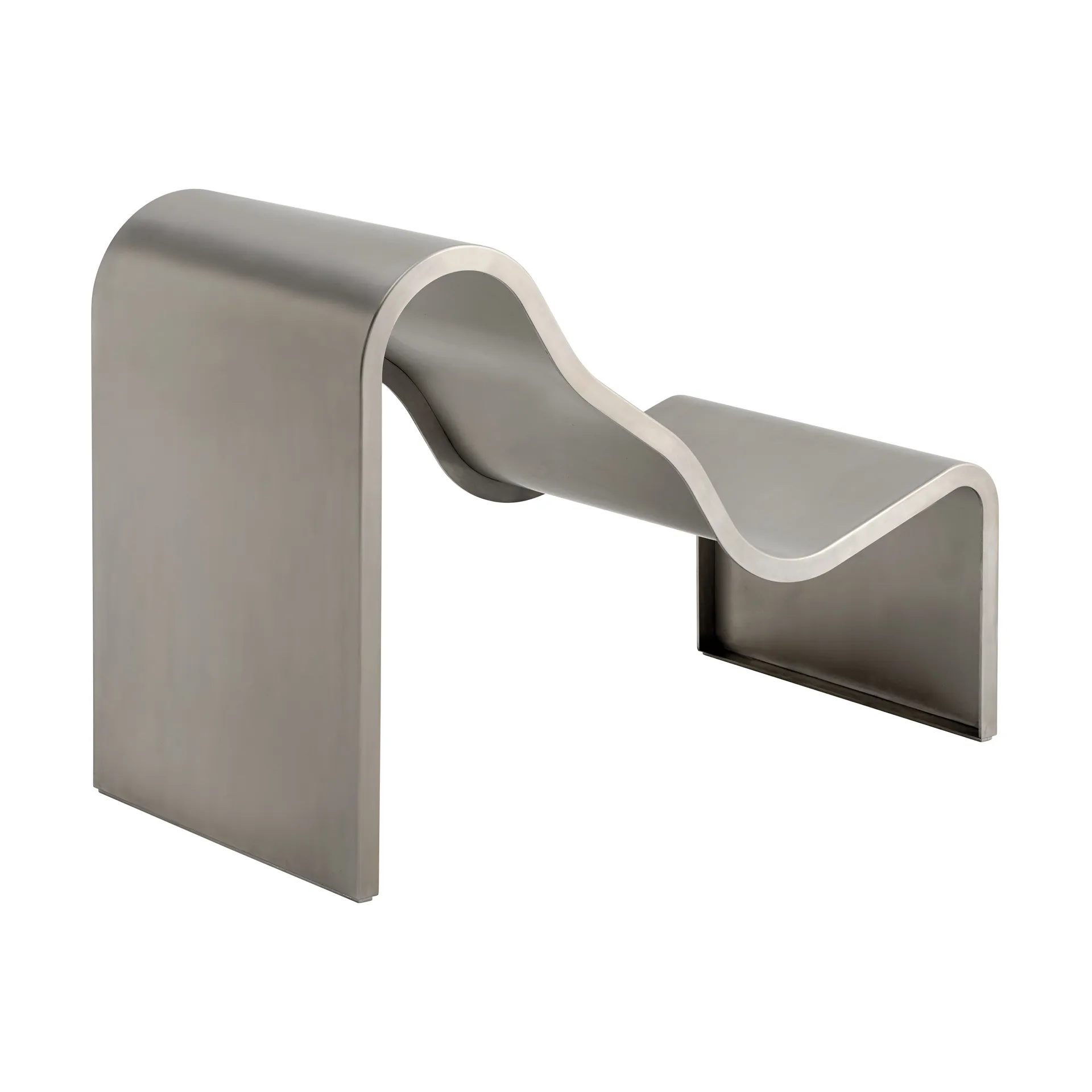 Banc Dream View, Acier brossé, 60 cm Muuto