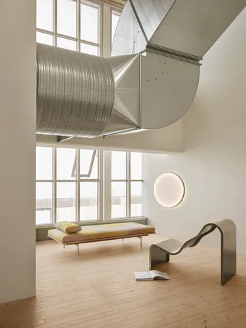 Banc Dream View - Acier brossé, 60 cm - Muuto