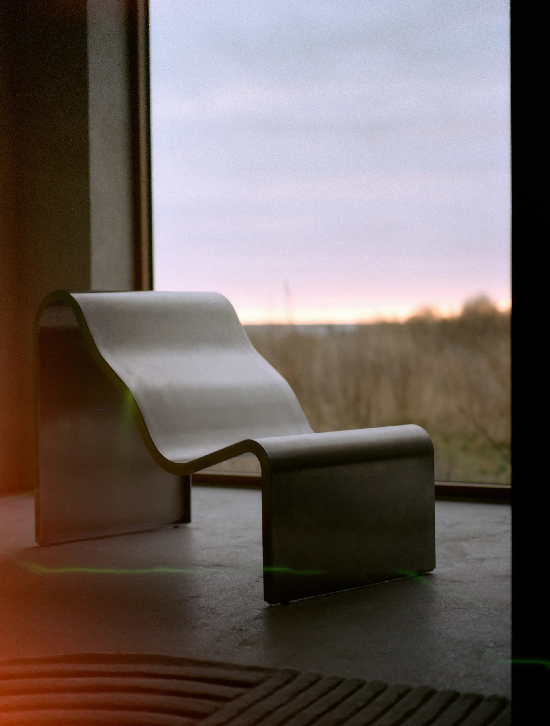 Banc Dream View, Acier brossé, 60 cm Muuto