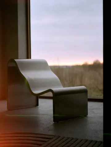 Banc Dream View - Acier brossé, 60 cm - Muuto