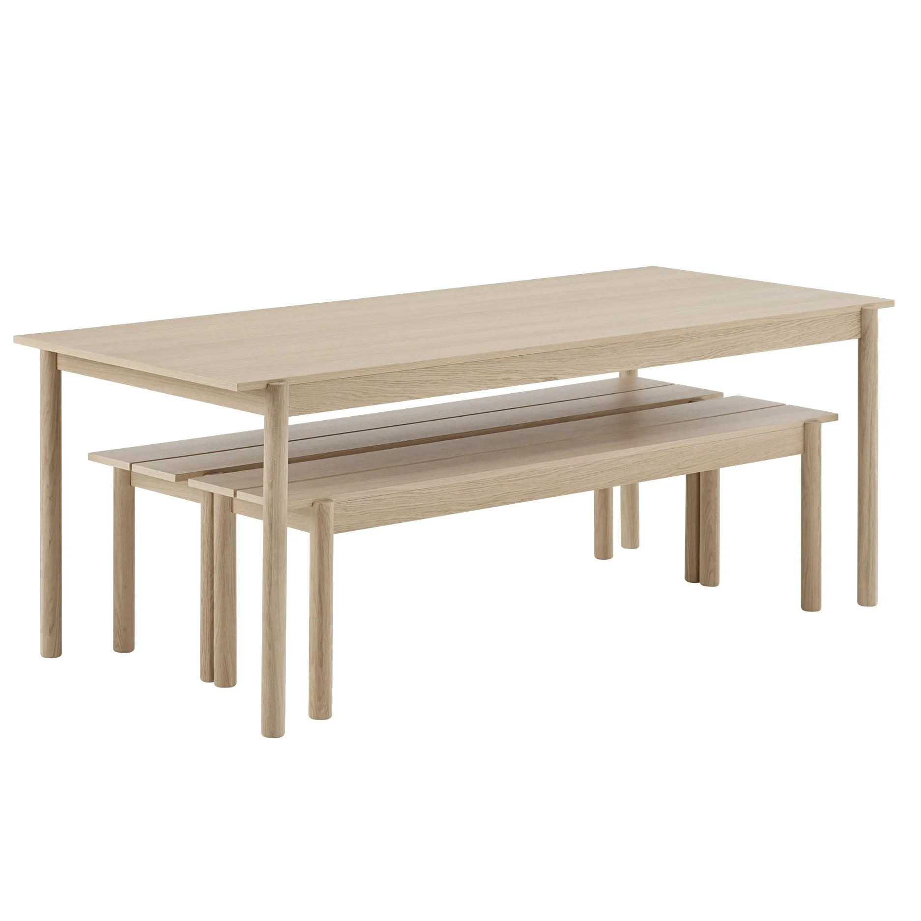 Banc Linear , chêne, 170 cm Muuto