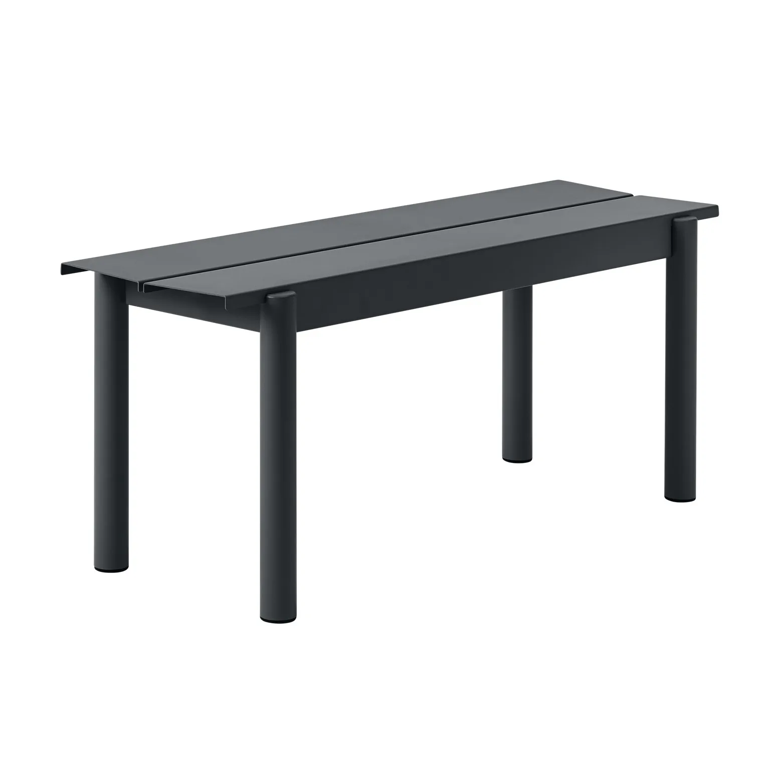 Banc Linear steel bench 110x34 cm, Black Muuto