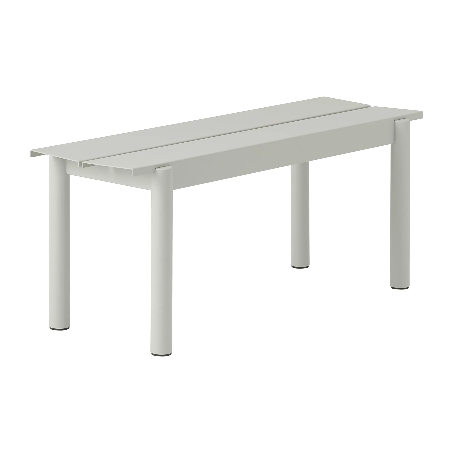 Banc Linear steel bench 110x34 cm, Grey (RAL 7044) Muuto