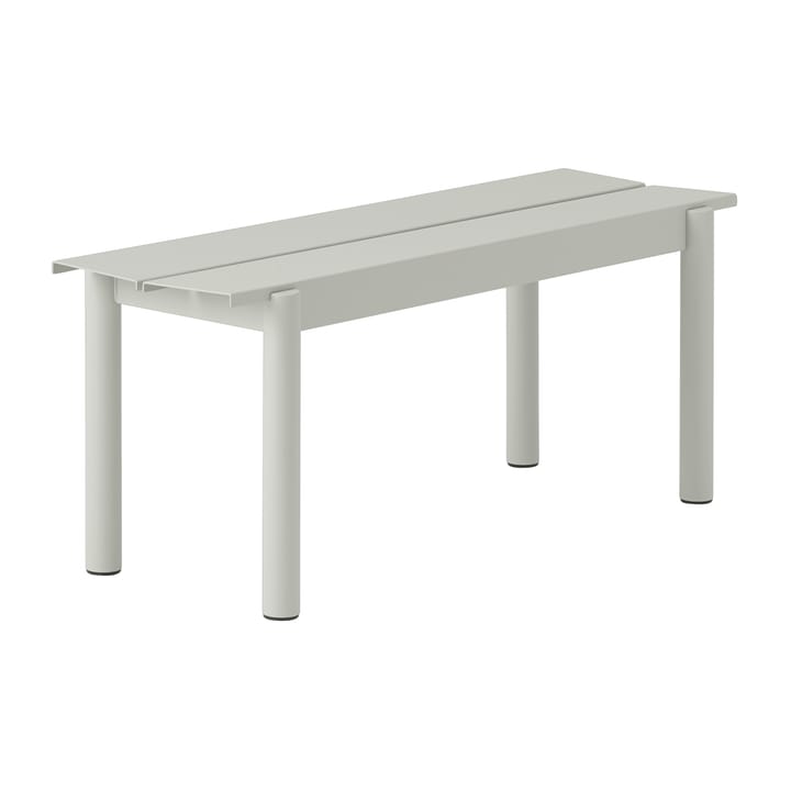 Banc Linear steel bench 110x34 cm - Grey (RAL 7044) - Muuto