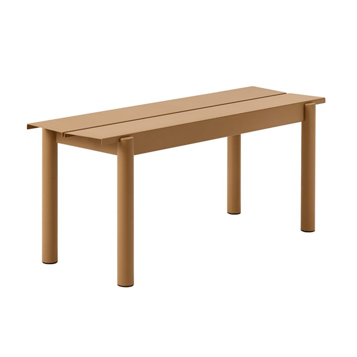 Banc Linear steel bench 110x34 cm - Orange brûlé - Muuto