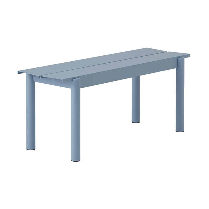 Banc Linear steel bench 110x34 cm - Pale blue - Muuto