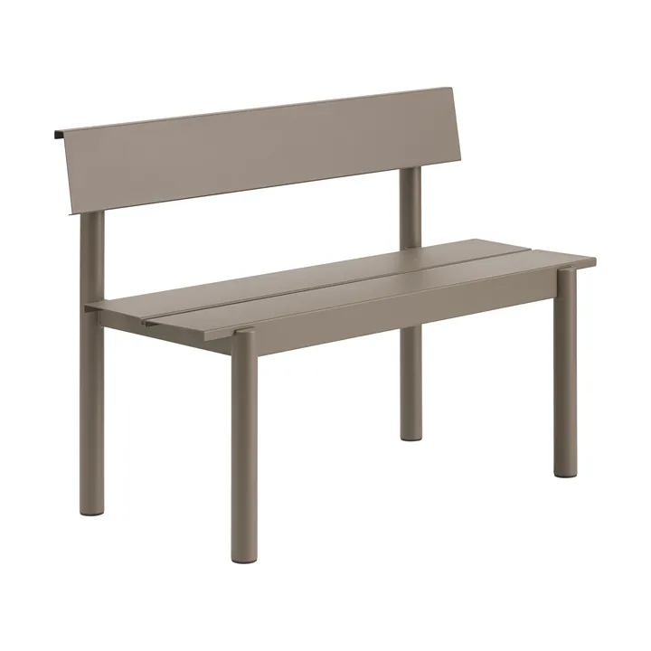 Banc Linear steel bench 110x34 cm - Taupe - Muuto