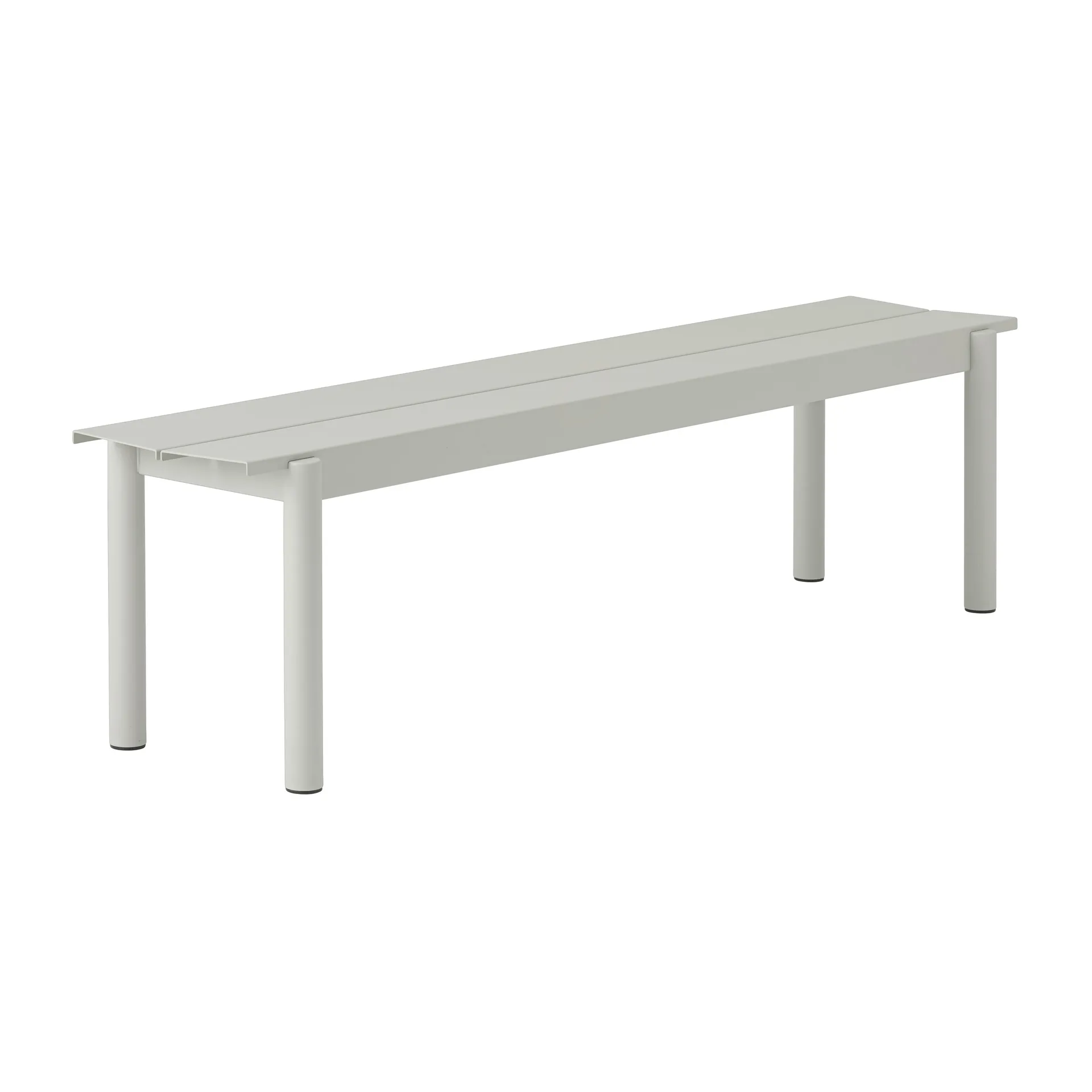 Banc Linear steel bench 170x34 cm, Grey (RAL 7044) Muuto