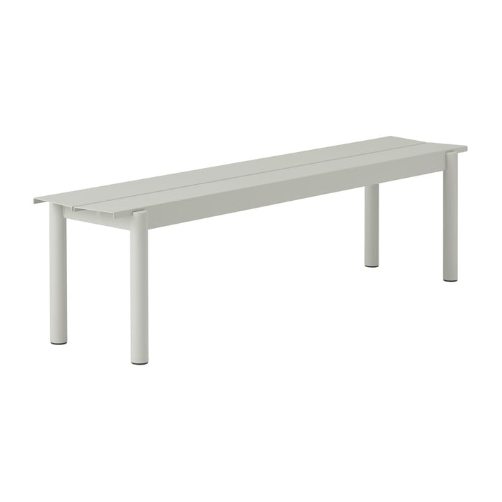 Banc Linear steel bench 170x34 cm - Grey (RAL 7044) - Muuto