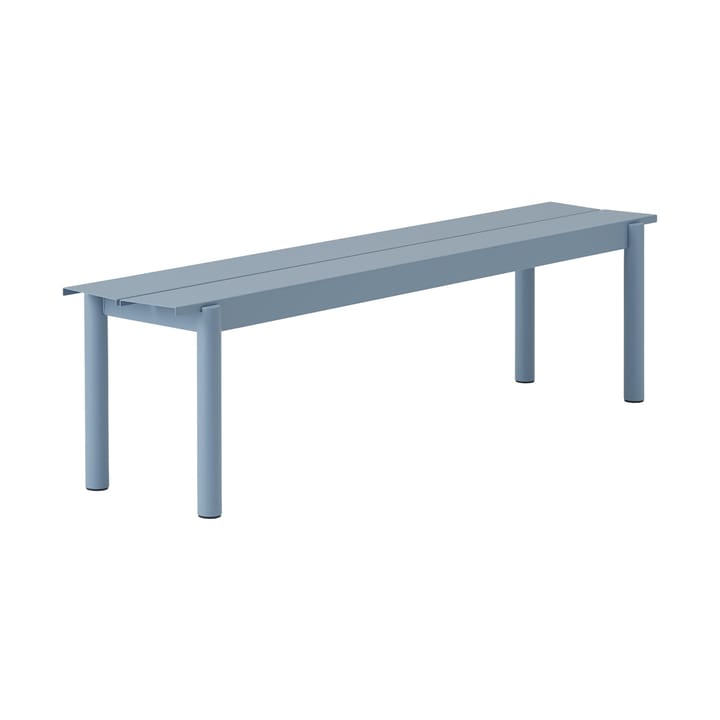 Banc Linear steel bench 170x34 cm - Pale blue - Muuto