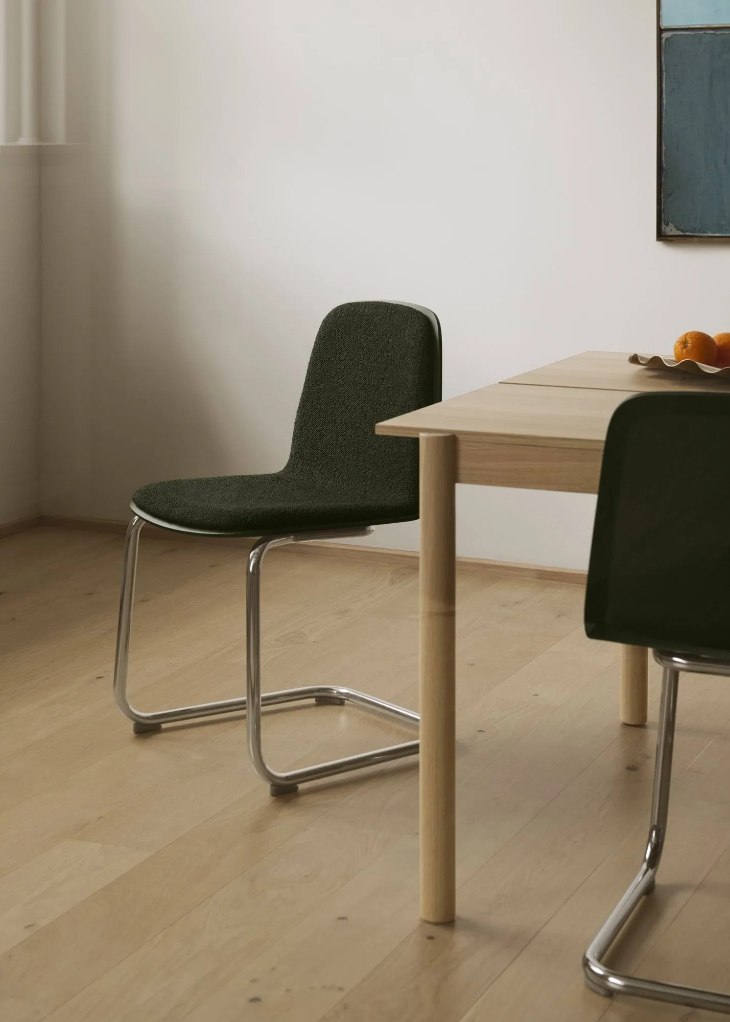 Brink Chair Cantilever Base chaise, Chêne-chrome Muuto