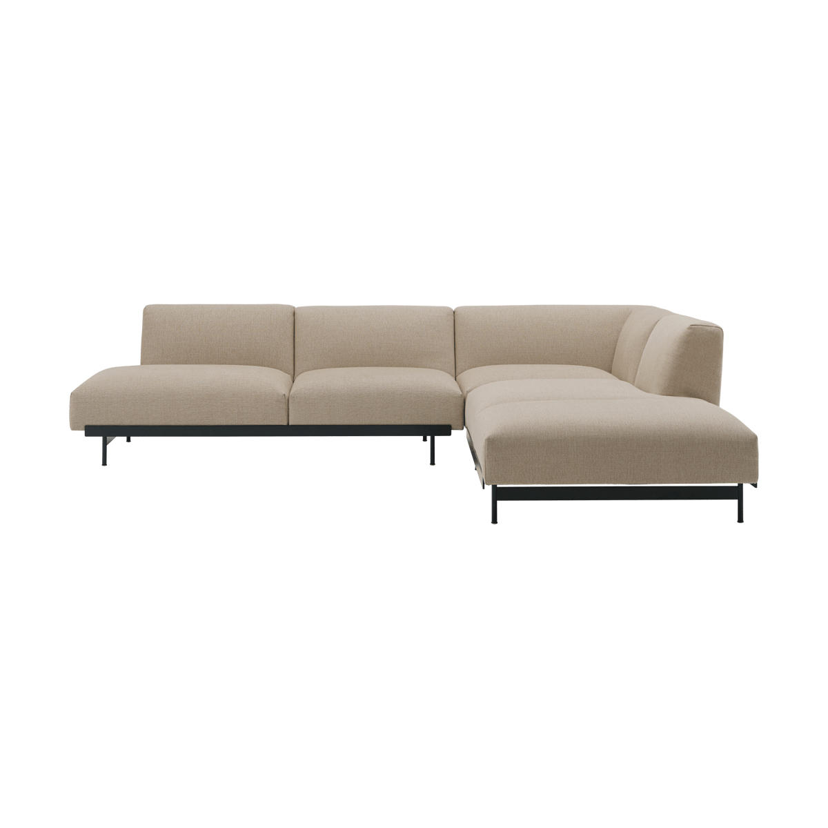 Muuto Canapé d’angle In Situ configuration 4 Ecriture 240-Black